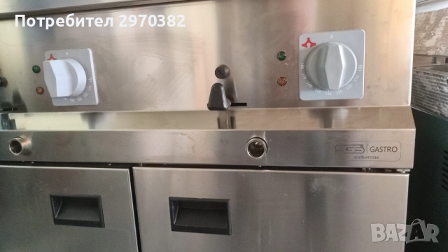 Фритюрник Двоен Професионален, снимка 2 - Обзавеждане на кухня - 51679391