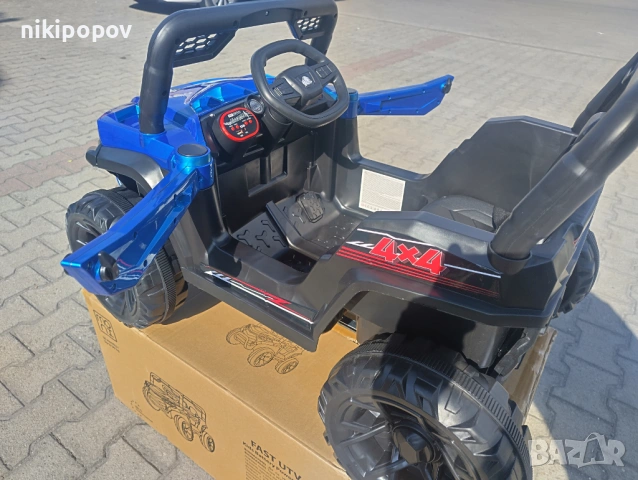 TEXAS акумулаторен джип FAST UTV син, снимка 8 - Детски велосипеди, триколки и коли - 53569336
