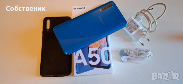 samsung a50 sm-a505fn/ds телефон смартфон кабел адаптер зарядно гръб протектор, снимка 3 - Samsung - 52949216