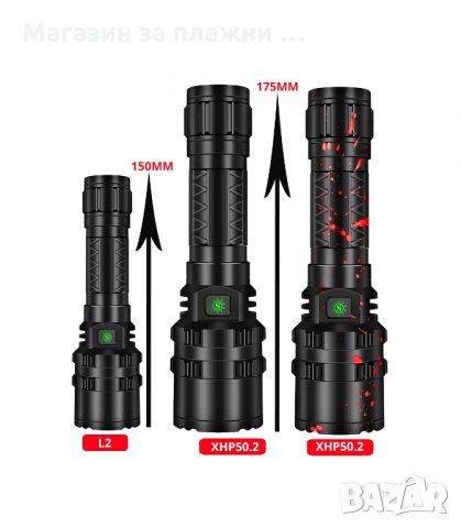 СУПЕР МОЩЕН XHP50.2 ФЕНЕР С РЕАЛНИ 1800 ЛУМЕНА - код 2720, снимка 13 - Къмпинг осветление - 33921036