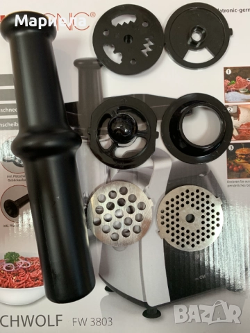 Месомелачка 1000W , пълначка , приставки, снимка 5 - Месомелачки - 52799759