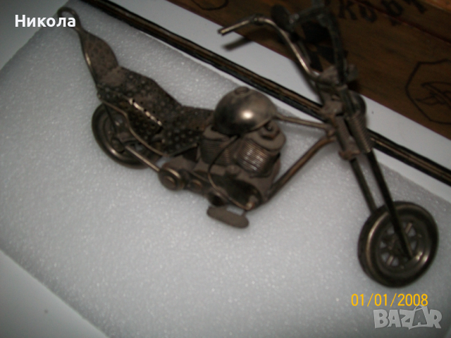 Метален ретро мотор-40см, снимка 11 - Антикварни и старинни предмети - 36321243