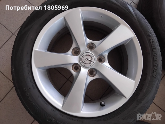 4бр. ал. джанти Mazda (оригинални) 5x114,3 , 6,5x16 , ET52,5 централен отвор 67,1мм, снимка 2 - Гуми и джанти - 51886573