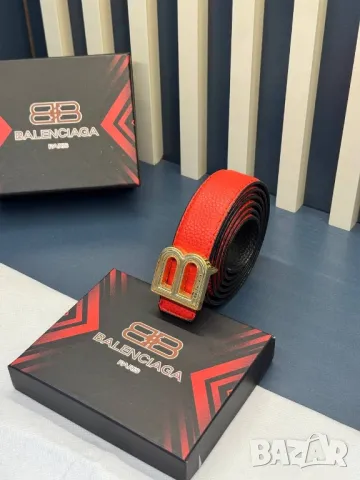 колани от естествена кожа в кутия 3см balenciaga , снимка 10 - Колани - 50348663