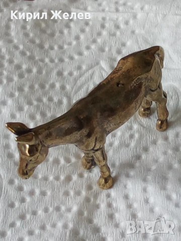 Малка бронзова фигурка на магаре 51711, снимка 5 - Колекции - 53752393