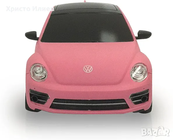 Розова кола с дистанционно Бийтъл VW Beetle 1:24 с промяна на цвета, снимка 9 - Коли, камиони, мотори, писти - 49728316