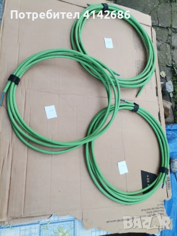 Многожилен захранващ кабел 3х2,5 зелен