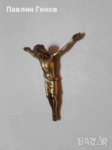Стар метален кръст , Исус Христос 12х11см, снимка 6 - Други ценни предмети - 41394245