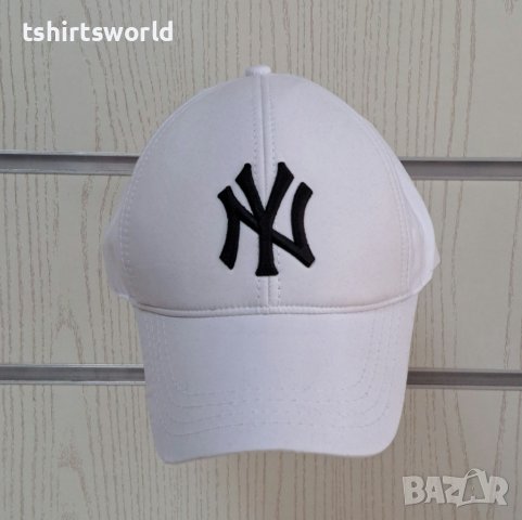 Нова шапка с козирка New York (Ню Йорк) в бял цвят, Унисекс, снимка 1 - Шапки - 41804934