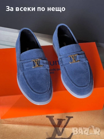 Louis Vuitton Мъжки Ежедневни Обувки Естествена кожа Луис Витон - Налични Различни Цветове Код E1278, снимка 12 - Ежедневни обувки - 53756265