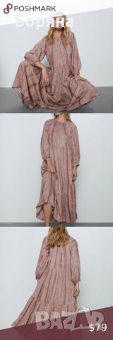НАМАЛЕНА - ZARA нова дълга лятна рокля етно мотиви , снимка 18 - Рокли - 41736882