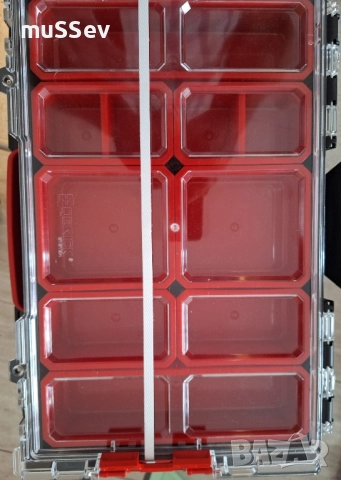 органайзер система за инструменти от 3 куфара с количка, снимка 7 - Куфари с инструменти - 51684875