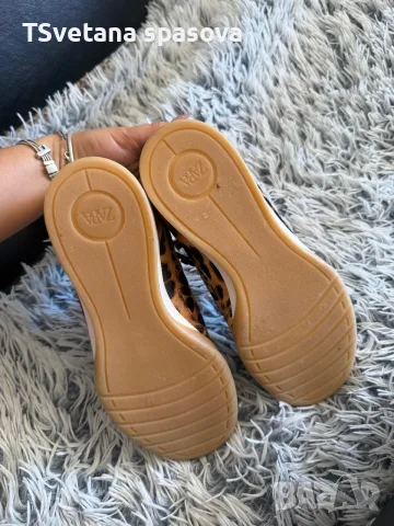 Нови кожени маратонки от пони Zara , снимка 5 - Маратонки - 56019338