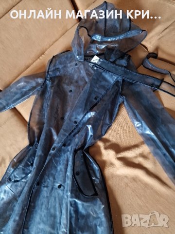 шлифер 100% латекс с коланче и качулка /с.м.л , снимка 7 - Шлифери - 42222169