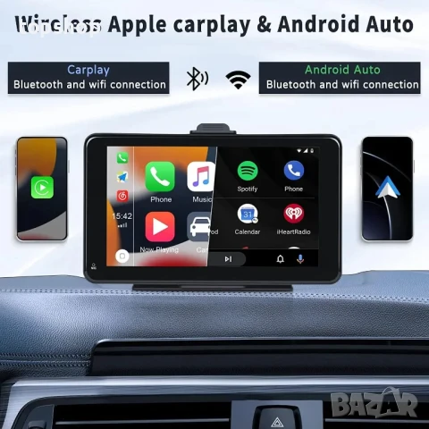 Авто плейър T86MP5 7" безжичен Carplay & Android. Aux букса, TF Card, Type C, DVR, Bluetooth, FM, GP, снимка 13 - Аксесоари и консумативи - 50501711