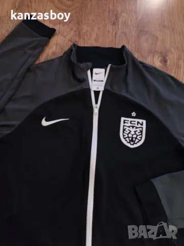 nike fc nordsjaelland - мъжко футболно горнище КАТО НОВО Л, снимка 2 - Спортни дрехи, екипи - 49624523