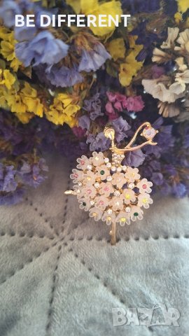 Брошка балерина цветя, снимка 2 - Други - 41084047