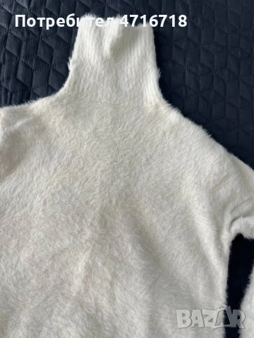 Пуловер. Бял, мек. пуловер., снимка 4 - Блузи с дълъг ръкав и пуловери - 53194616