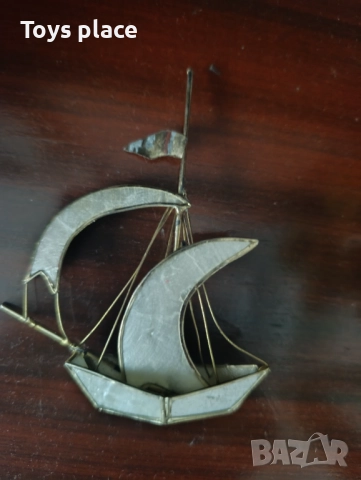 Метална платноходка със седефни платна, снимка 6 - Други - 51461118