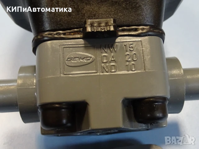 пневматичен мембранен вентил GEMU 690/15/D 0114-1 Plastic valve NW15 DA20, снимка 6 - Резервни части за машини - 51317817