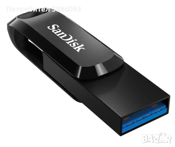 Флаш памет 64GB SanDisk Ultra Dual Drive Go, черен - SD-USB-DDDC3-064G-G46, снимка 4 - USB Flash памети - 44239621