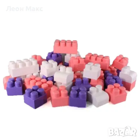 Конструктор с едри елементи 40 части, за малки деца , снимка 2 - Конструктори - 47799021