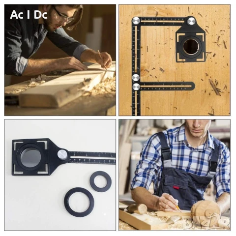 Мултифункционален алуминиев шаблон за отвори, снимка 3 - Други инструменти - 51395572