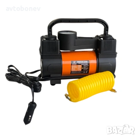 Автомобилен компресор-двубутален 12V, комплект, снимка 2 - Аксесоари и консумативи - 53367714