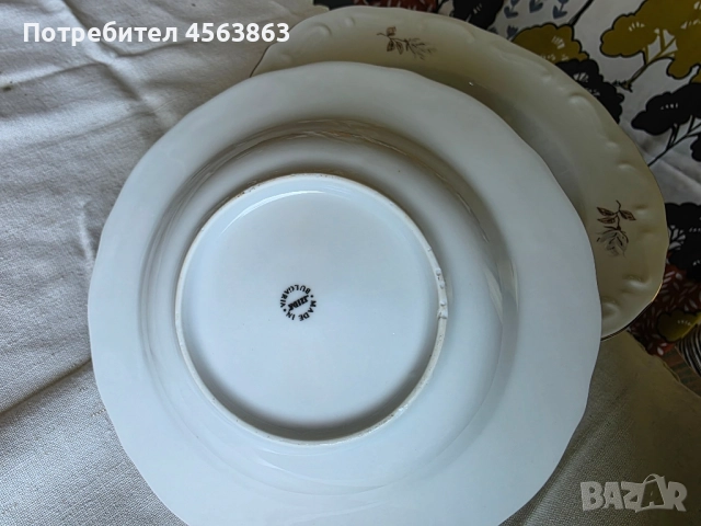 Дълбоки порцеланови чинии, снимка 2 - Чинии - 51652565