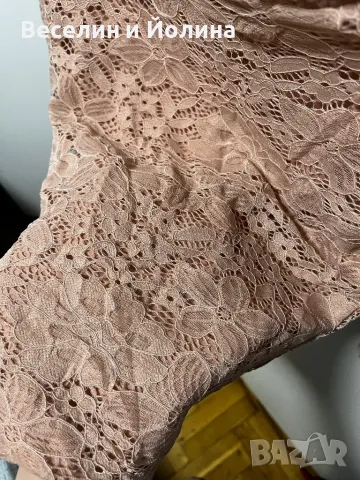 Дантелена блузка с подплата , снимка 2 - Блузи с дълъг ръкав и пуловери - 48948591
