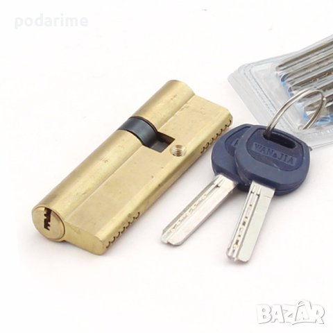 Патрон за китайска входна врата 30/60 мм, ДИН,тесен цилинтър, 5+2 ключа