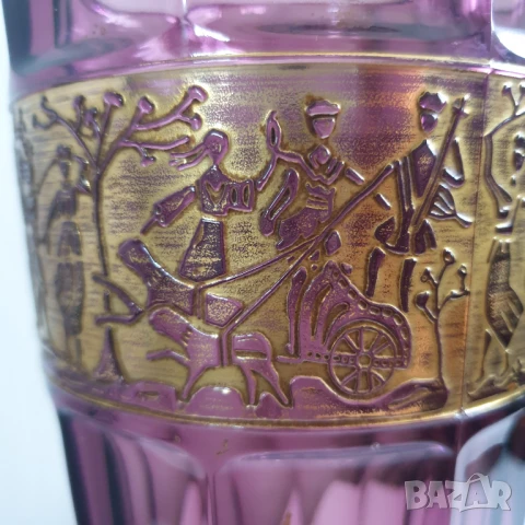 Аметистовата ваза на Лудвиг Мозер , снимка 6 - Антикварни и старинни предмети - 50502540