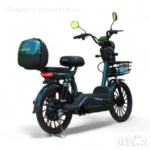 Електрически Мотопед MaxMotors EBZ 20 1200W/60V/20Ah - GREEN, снимка 4 - Мотоциклети и мототехника - 50015432