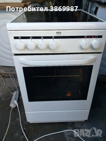 печка със керамични котлони AEG , снимка 5 - Печки, фурни - 53748626