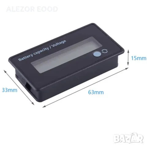 Индикаторен дисплей за акумулатори 12 до 48V GY-6D, 4273, снимка 3 - Друго търговско оборудване - 49073564