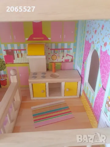 Дървена къща за кукли, снимка 8 - Играчки за стая - 49594965
