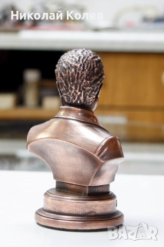 Статуетка-бюст на "Христо Ботев".Медна галванопластика., снимка 4 - Статуетки - 53494116