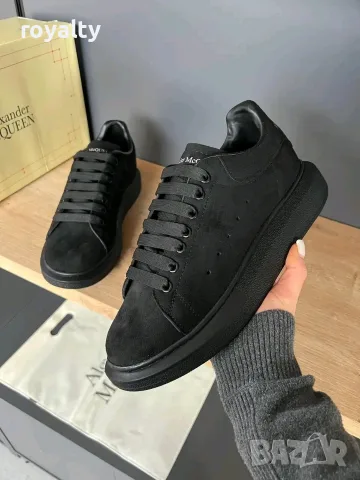 Alexander McQueen Нови Черни Маратонки Велур Различни Цветове с Кутия 