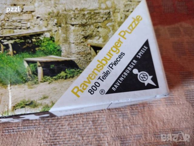 Пъзел за възрасни хора "Rothenburg” Ravensburger 1972г. 800 части , снимка 6 - Пъзели - 53695632