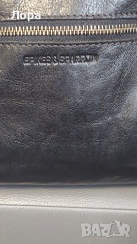 Дамска чанта SPIKES & SPARROW естествена кожа , снимка 3 - Чанти - 44240434