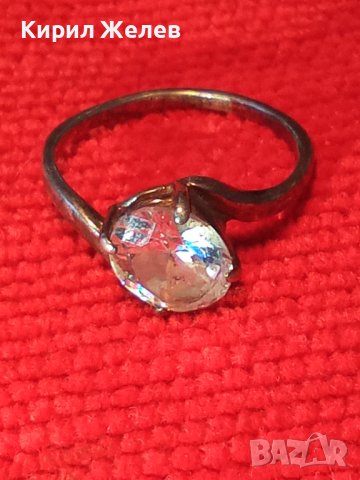 СКЪПОЦЕНЕН СРЕБЪРЕН МОДЕН ПРЪСТЕН СРЕБРО 925 с ЮВЕЛИРНО ФАСЕТИРАН БЛЕСТЯЩ КРИСТАЛ 34375