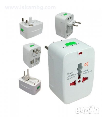 УНИВЕРСАЛЕН ТУРИСТИЧЕСКИ АДАПТЕР - ПРЕХОДНИК КЪМ AU/UK/US/EU СТАНДАРТИ - код 0134, снимка 16 - Ключове, контакти, щепсели - 34089933