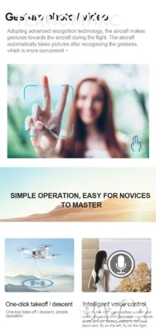 Иновативен мини дрон с висока резолюция от 4К HD - DRON E59 (4K+BAG） FS-6060 , видео, снимка 16 - Дронове и аксесоари - 49230811