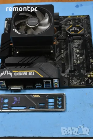 ASUS TUF B450M-PRO GAMING + Ryzen 7 2700X + AMD Cooler 8 ядра / 16 нишки