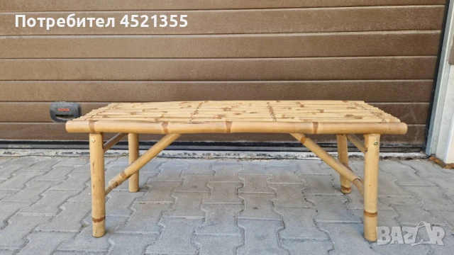 Африканска интериорна пейка от бамбук, снимка 2 - Градински мебели, декорация  - 50893690