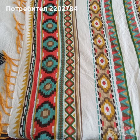 Прекрасни дамски шалове 100% памук, снимка 14 - Шалове - 28947058