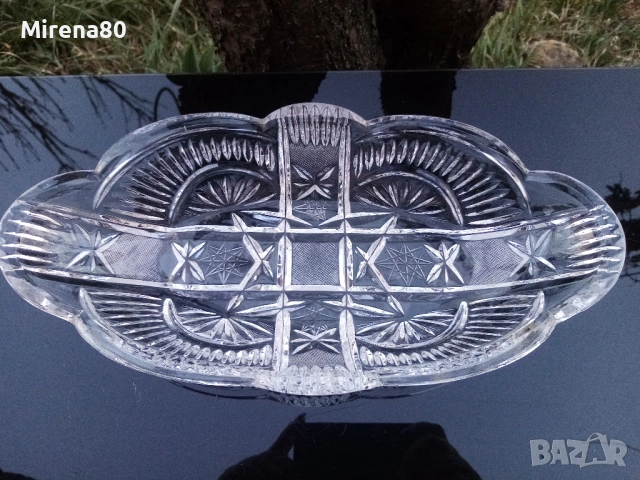 Голяма кристална гондола, снимка 4 - Чинии - 53739631