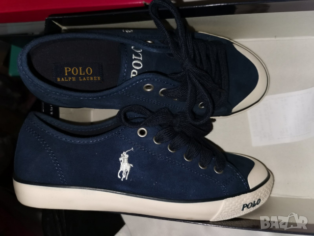 кецове ,цвят син,нови , размер  37 марка POLO  RALPH LAUREN, снимка 5 - Кецове - 36497942