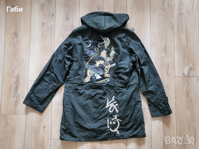 Мъжка парка с нашивки , снимка 6 - Якета - 53147080