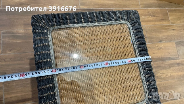 Ратанова маса + стол, снимка 8 - Градински мебели, декорация  - 53479339